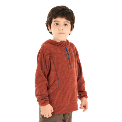 Poleron Niño Saltamontes Nano-F 14 Zip Hoody Terracota Lippi