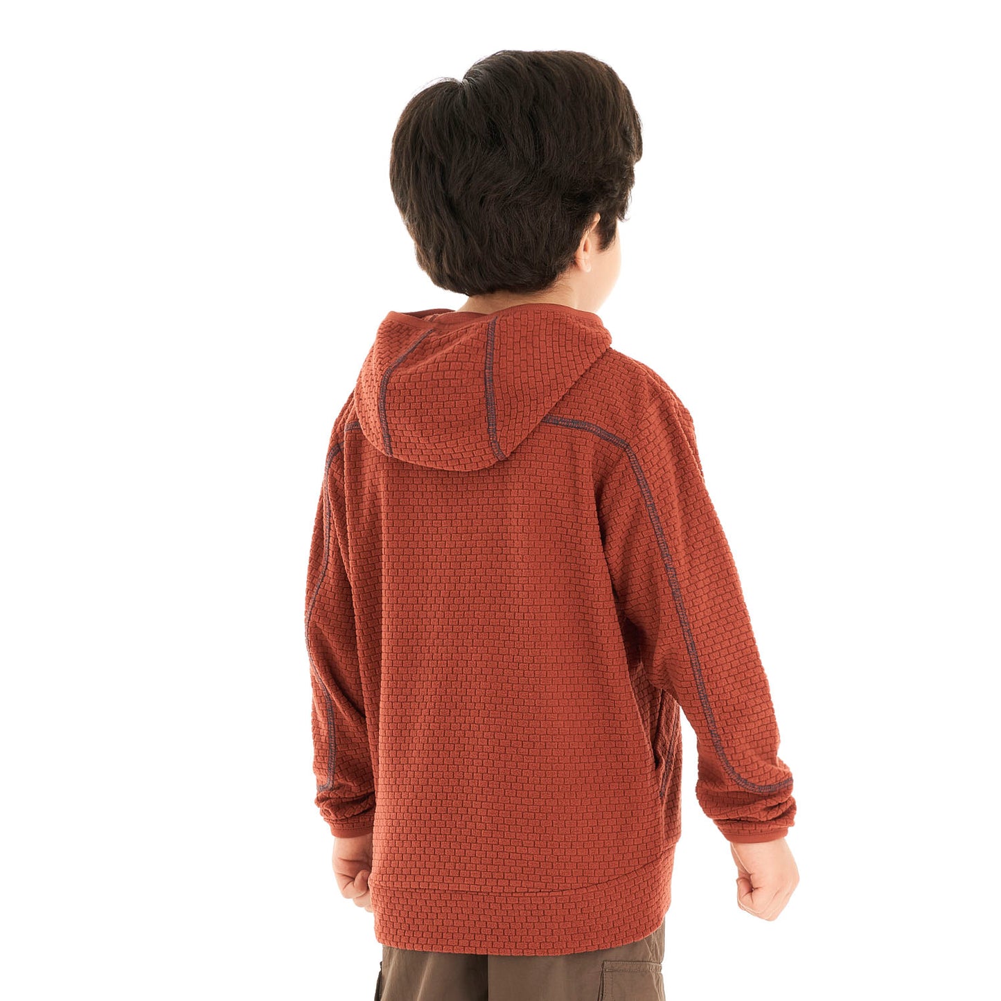 Poleron Niño Saltamontes Nano-F 14 Zip Hoody Terracota Lippi