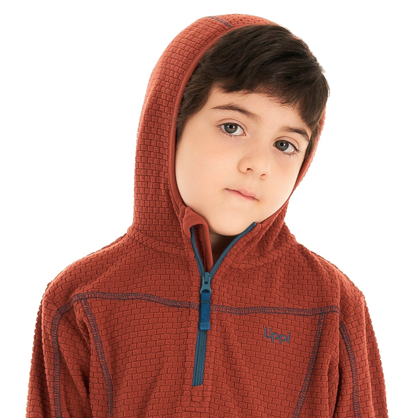 Poleron Niño Saltamontes Nano-F 14 Zip Hoody Terracota Lippi