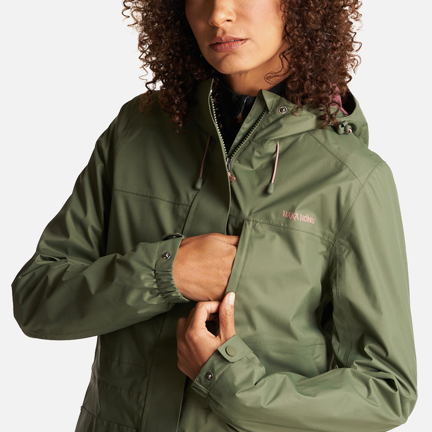 Chaqueta Mujer Kauai Verde Militar Haka Honu