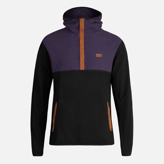 Poleron Hombre Tokerau Hoodie Morado/Negro Haka Honu