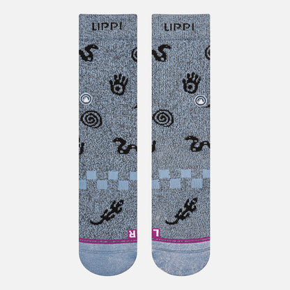 Calcetin Mujer Travel Walk Classic Socks Celeste Lippi