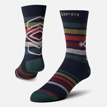 Calcetin Hombre Travel Walk Classic Socks Azul Melange Lippi