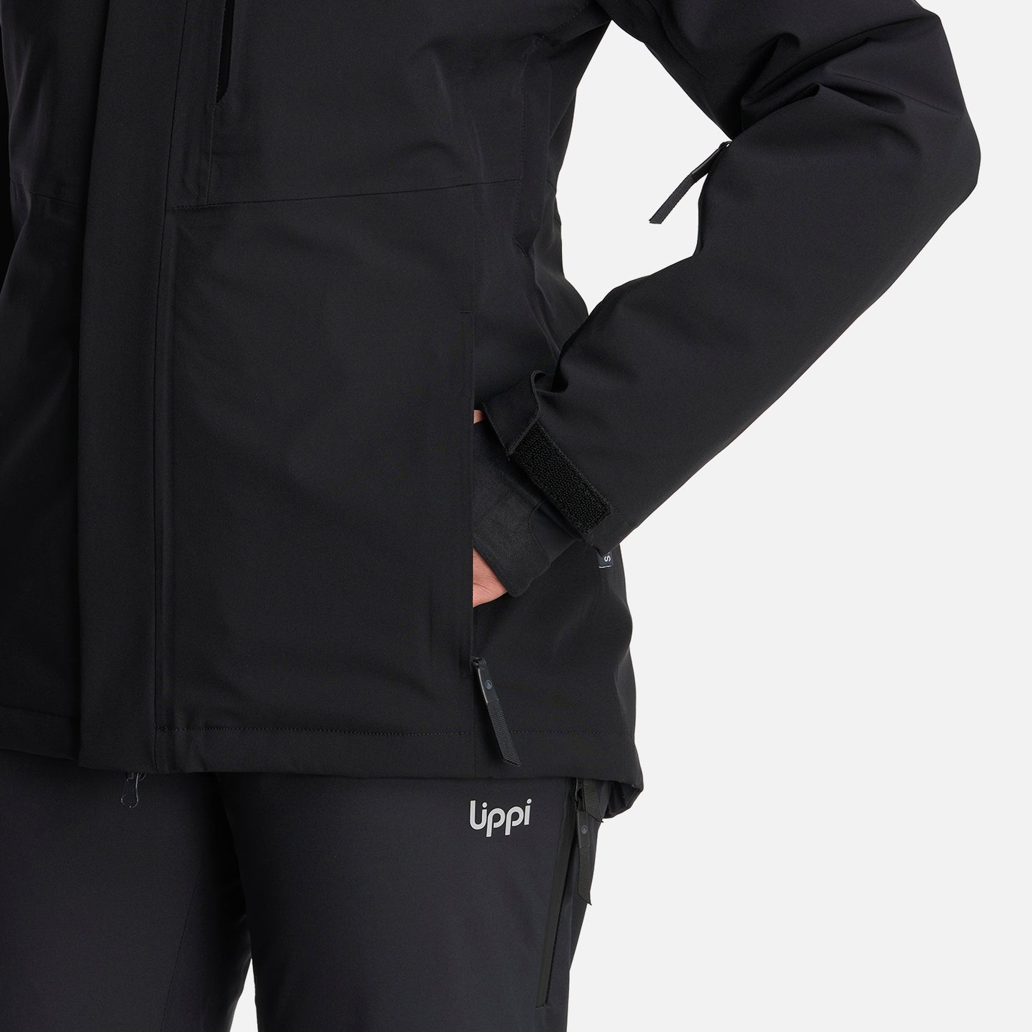 Chaqueta Mujer Andes B-Dry Hoody Jacket Negro Lippi